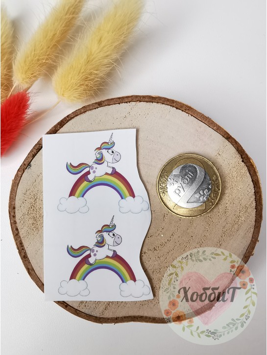 Термонаклейки цветные для бантиков №92, 1 пара